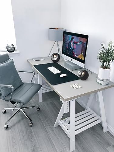 Creative Pebble V3 Minimalistic 2.0 USB-C Desktop Speakers with USB Audio, Clear Dialog Enhancement, Bluetooth 5.0, 8W RMS with 16W Peak Power, USB-A Converter Included (Black) 2.0 Usb-c Speaker With Bluetooth 5.0 (Black)