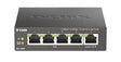 D-Link 5-Port Gigabit PoE+ Unmanaged/Plug and Play (60W Total PoE Budget 4xPort) Metal Compact Desktop Switch - (DGS-1005P) Metal 5-Port Gigabit POE