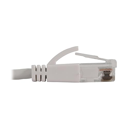 Tripp Lite Cat6a 10G Ethernet Cable, Snagless Molded Slim UTP Network Patch Cable (RJ45 M/M), White, 7 Feet / 2.1 Meters, Manufacturer's Warranty (N261-S07-WH)