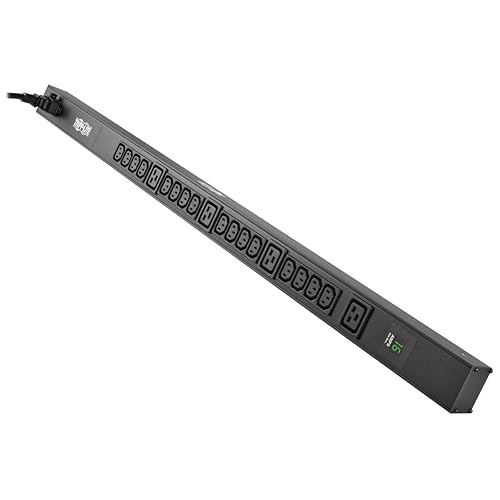 TRIPP LITE PDU Metered 16 C13 4 C19 3.2/3.8kW 208/240V C20/L6-20P 10ft Cord (PDUMV20HV-36), Black