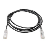 Tripp Lite Cat6 Gigabit Patch Cable, RJ45 M/M, Gigabit, Snagless, UTP, Molded, Slim, Black, 6 ft. (N201-S06-BK) Black 6 ft.