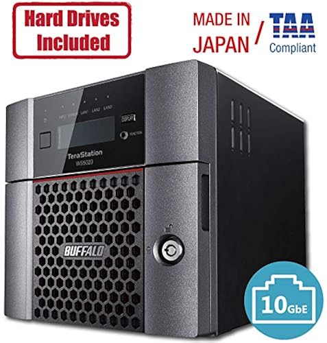 BUFFALO TeraStation WS5220DN 2-Bay Windows Server IoT 2025 Desktop NAS 4TB (2x2TB) w/HDD Included 4TB (2x2TB) 2-Bay Desktop