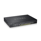 Zyxel 8-Port PoE Multi-Gigabit Ethernet Smart-L2+ Managed Switch | 8X PoE++ @375W | 2X 10G Ethernet | 2X 10G SFP+ | Optional Nebula Cloud | Rackmount [XS1930-12HP] 12-Port | PoE++