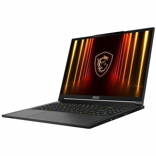 msi Stealth A16 AI+ A3XWHG-207US 16 WQXGA OLED 240Hz Copilot+ PC Gaming Laptop, AMD Ryzen AI 9 HX 370 2.0GHz, 64GB RAM, 2TB SSD, NVIDIA GeForce RTX 5070 Ti 12GB, Windows 11 Pro, Core Black