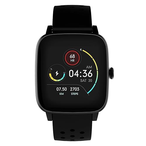Supersonic SC-175SWT 1.4-inch HD Touch Screen Smartwatch with Body Temperature Monitor, Health Monitoring, 100+ Watch Faces, Multi-Sport Tracking, IP68 Waterproof for Android and iOS iPhone