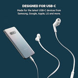 Belkin in-Ear USB-C Headphones w/Mic Control - S, M, and L, White (G3H0002btWHT) White USB-C