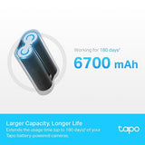 TP-Link Tapo Battery Pack, Rechargeable 6700mAh Large Battery Capacity, Compatible with Tapo C420 and Tapo D230, Charging Protection (Tapo A100)