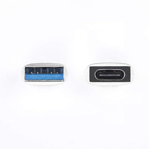 Rocstor USB Data Transfer Adapter - Type C Female USB - Type A Male USB - White Male Adapter White