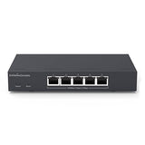 EnGenius ECS205L 5-Port 2.5G Multi-Gigabit Layer 2 Switch – Cloud or On-Premise Managed, Cat5e Compatible, High-Speed Ethernet for Business, Workstations, Servers, and Wi-Fi Access Points