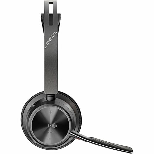 Poly Voyager Focus 2 Microsoft Teams Certified USBC-C Headset + USB-C/A Adapter TAA - Microsoft Teams Certification - Google Assistant, Siri - Stereo - USB Type C - Wired/Wireless - Bluetooth - 298.6
