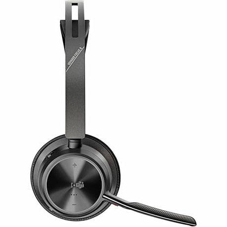 Poly Voyager Focus 2 Microsoft Teams Certified USBC-C Headset + USB-C/A Adapter TAA - Microsoft Teams Certification - Google Assistant, Siri - Stereo - USB Type C - Wired/Wireless - Bluetooth - 298.6