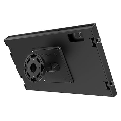 Compulocks Galaxy Tab S9+/S9FE+/S10FE+ Apex Enclosure Bow Tilting Wall Mount Black Black Galaxy Tab S9+/S9FE+/S10FE+