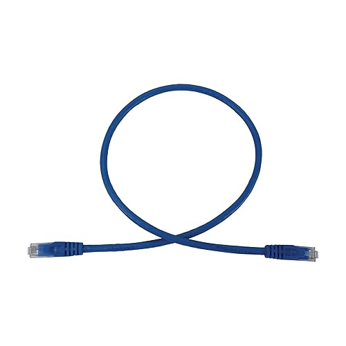 Tripp Lite Cat6a 10G Ethernet Cable, Snagless Molded UTP Network Patch Cord, RJ45 Connector, Computer Cable, Blue, 3 Feet 0.9 Meters, Manufacturer's Warranty (N261-003-BL)