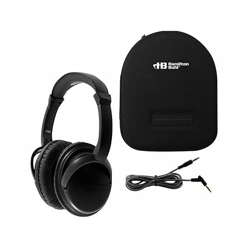 HamiltonBuhl Deluxe Active Noise-Cancelling Headphones with Case