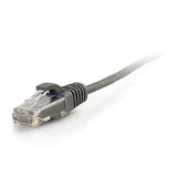 C2G / Cables to Go 01091 Cat6 Snagless Unshielded (UTP) Slim Network Patch Cable, Grey (5 Feet/1.52 Meters) 5-feet Grey