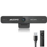 QOMO 4K Webcam ePTZ Conference Camera with Microphone, Ai Face Tracking,120°FOV Computer Camera,USB Plug and Play Webcam for Mac/PC/Laptop, Zoom/Skype/Facetime/Google Meet/Video Conferencing