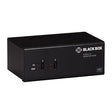 Black Box KV6222H 2 Port Dual Head HDMI USB 3 Audio KVM Switch