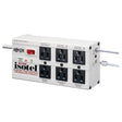 Tripp Lite Isobar 6 Outlet Surge Protector, 6ft. Cord, Right-Angle Plug, Tel/Fax/Modem, Metal (ISOTEL6 ULTRA)