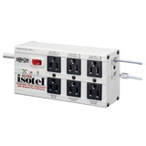 Tripp Lite Isobar 6 Outlet Surge Protector, 6ft. Cord, Right-Angle Plug, Tel/Fax/Modem, Metal (ISOTEL6 ULTRA)