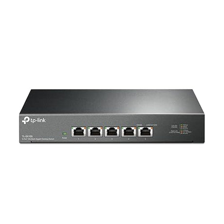 TP-Link TL-SX105 | 5 Port 10G/Multi-Gig Unmanaged Ethernet Switch | Desktop/Wall-Mount | Plug & Play | Fanless | Sturdy Metal Casing | Speed Auto-Negotiation 5 Port | 10G