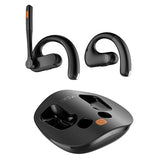 S30 Bluetooth Open-Ear Air-Conduction Headset with Microphone, True Wireless with Charging Case, Black