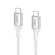 Belkin BoostCharge USB-C to USB-C Power Cable (1M, 3.3ft), Fast Charging Cable with 240W Power Delivery, USB-IF Certified, Compatible with MacBook Pro, Chromebook, Samsung Galaxy, iPad, & More - White 1M White