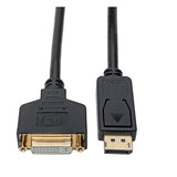 Tripp Lite DisplayPort To DVI Adapter Converter Cable M/F 1080P Black 1ft