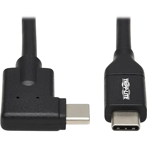 Tripp Lite USB C Cable USB 3.2 Gen 1 60W PD Charging Right-Angle M/M 1M (U420-01M-RA)