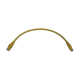 Tripp Lite Cat6a 10G Ethernet Cable, Snagless Molded UTP Network Patch Cable (RJ45 M/M), Yellow, 1 Foot / 0.3 Meters, Manufacturer's Warranty (N261-001-YW)
