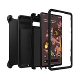 OTTERBOX Google Pixel 6 Defender Series Case - Black 77-84007, Multi-Layer defense, 4x Military standard, Holster Kickstand, Port protection