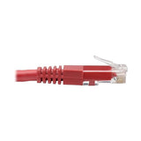 Tripp Lite N200-005-RD Cat6 Cat5e Gigabit Molded Patch Cable RJ45 M/M 550MHz Red 5' 5' 5 ft. Red