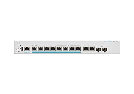 Cisco Business CBS350-8MP-2X Managed Switch | 8 Port 2.5GE | PoE | 2x10G Combo | Limited Lifetime Hardware Warranty (CBS350-8MP-2X-NA) 8-port 2.5GE / PoE+ / 240W / 2 x 10G uplinks