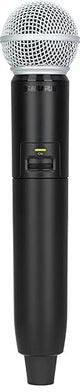 Shure GLXD2+/SM58 Handheld Wireless Transmitter with SM58 Vocal Mic Capsule and SB904 Battery (12-Hour Life) - for use with GLX-D+ Dual Band Wireless Microphone Systems (Receiver Sold Separately) SM58 Dual Band