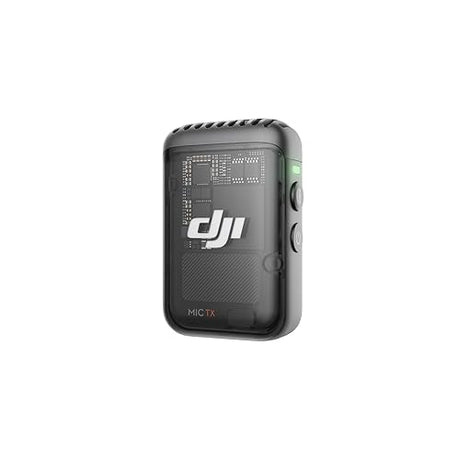 DJI Mic 2 Transmitter (Shadow Black), Wireless Microphone with Intelligent Noise Cancelling, 14-Hour Internal Recording, 6-Hour Battery, Magnetic Attachment, Bluetooth Microphone, YouTube, Vlogs