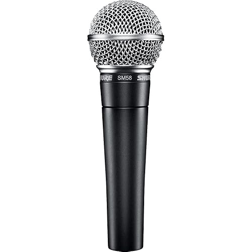 Shure SM58 Professional XLR Dynamic Vocal Microphone – Cardioid Mic for Live Performance, Studio Recording, Podcasting & Broadcasting (SM58-LC) SM58-LC Only