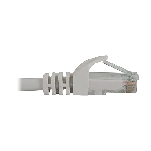 Tripp Lite Cat6a 10G Ethernet Cable, Snagless Molded UTP Network Patch Cable (RJ45 M/M), White, 10 Feet / 0.3 Meters, Manufacturer's Warranty (N261-010-WH)