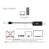 CLUB3D CAC-1336 HDMI™+ Micro USB to USB Type-C 4K120Hz or 8K30Hz M/F Active Adapter