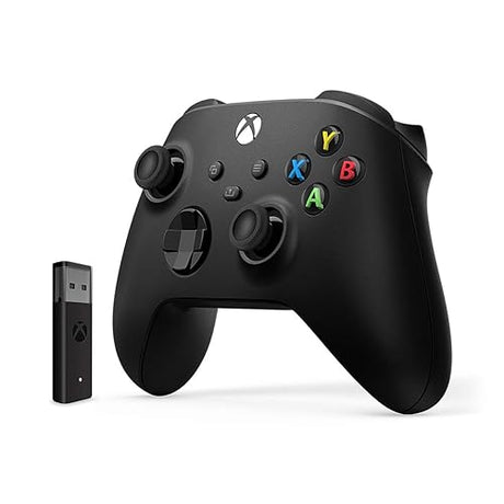 Xbox Wireless Controller + Wireless Adapter for Windows - Xbox Series X|S, Xbox One, and Windows Devices - Carbon Black Wireless Controllers + Wireless Adapter