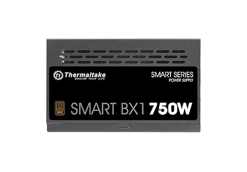 Thermaltake Smart BX1 750W Bronze SLI/Crossfire Ready Continuous Power ATX12V V2.3/ EPS V2.92 80 Plus Bronze Certified 5 Year Warranty Non Modular Power Supply PS-SPD-0750NNFABU-1 750W 80+ Bronze Power