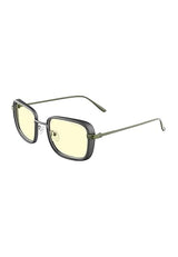 Fallout GUNNAR Gaming, Computer, Blue Light Blocking Glasses – Exclusive Vault 33 Glasses – Patented Lens Technology Gunmetal/Olive Amber