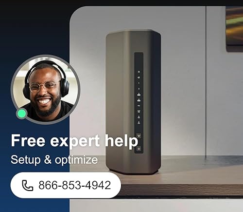 NETGEAR Nighthawk Dual Band WiFi 7 Router (RS200) - Security Specs, BE6500 Wireless Speed (up to 6.5 Gbps) - 2500 sq. ft., 80 Devices - 2.5 Gig Internet Port WiFi 7, 6.5Gbps