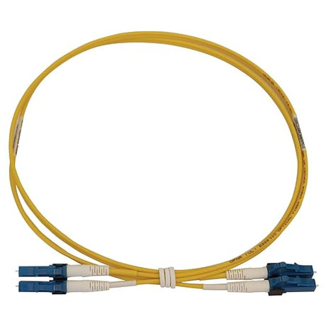 Tripp Lite Switchable Fiber Patch Cable, Single Mode Duplex, LC to LC, 9/125 OS2, 400 GbE, Yellow, LSZH Jacket, 1 Meter / 3.3 Feet, Lifetime Limited Manufacturer's Warranty (N370X-01M)