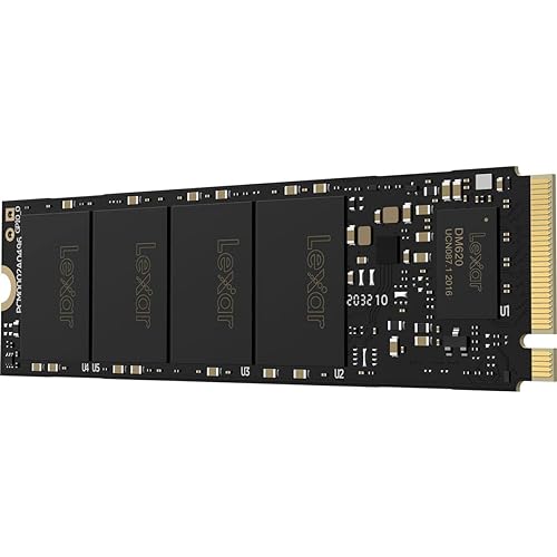 Lexar NM620 SSD 512GB PCIe Gen3 NVMe M.2 2280 Internal Solid State Drive, Up to 3300MB/s Read, for Gamers and PC Enthusiasts (LNM620X512G-RNNNU) NM620 2280 512GB