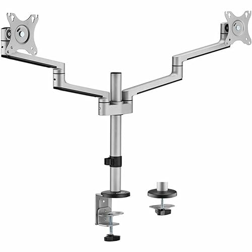 Rocstor Y10N019-S1 Ergoreach Ep14 Premium Aluminum Articulating Dual-screen Mount Supports Up To T