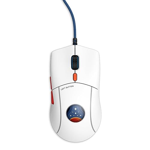 NZXT Lift 2 Symm Starfield Edition - Lightweight Symmetrical Wired Gaming Mouse - 58 g Design - 8K Polling Rate - Optical Switches - 26K DPI Optical Sensor - 100% PTFE Feet - Starfield Design