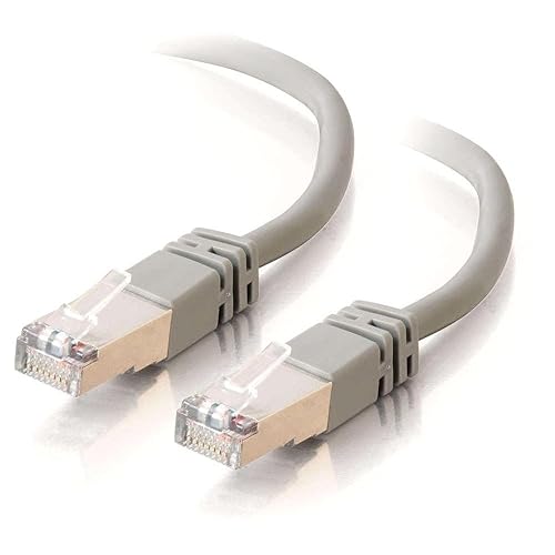 C2G 27245 Cat5e Cable - Snagless Shielded Ethernet Network Patch Cable, Gray (5 Feet, 1.52 Meters)