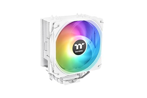 Thermaltake UX200 SE White 5V Motherboard ARGB Sync 16.8 Million Colors 15 Addressable LED Intel/AM5/AMD (LGA 1700) Universal Socket Hydraulic Bearing 170W CPU Cooler CL-P116-AL12SW-A