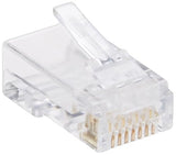 C2G Legrand RJ45 Modular Load Bar Connectors, RJ45 Cat5e Modular Plug to Use as Data Transfer Plug, Multipack Ethernet Cable Plug, 100 Per Pack, 1 Pack, C2G 27575