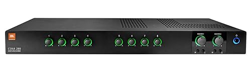 JBL Professional CSMA280 Commercial Series Two-Channel 80-Watt Powered Audio Mixer/Amplifier 80-Watt Two-channel