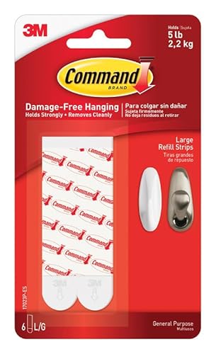 Command Strips Lg White [Case of 6]